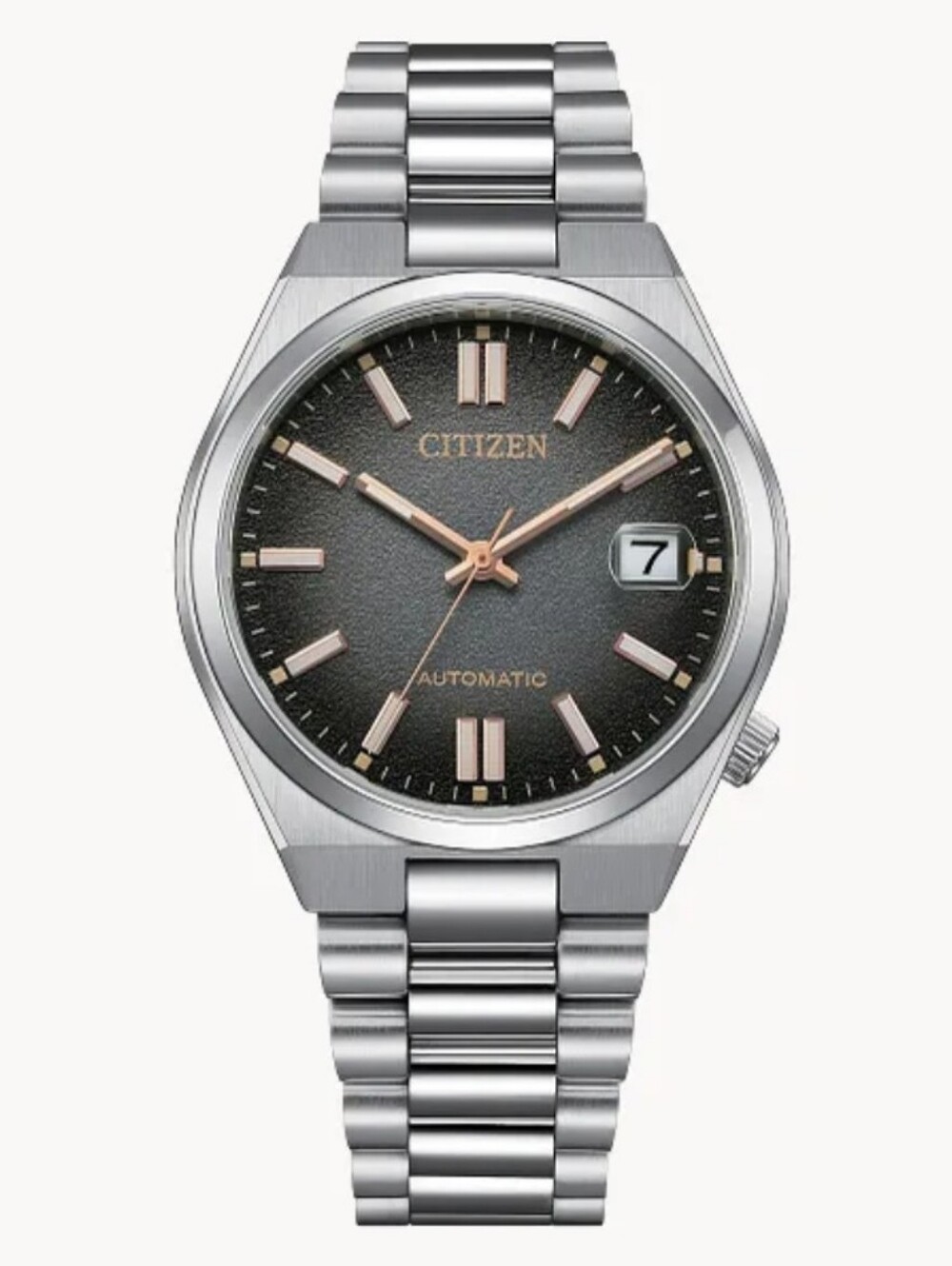 Citizen TSUYOSA Time Slip NJ020 37mm Limited Edition Stainless Steel Watch - Blk